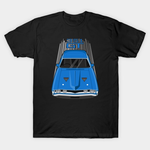 Ford Falcon XA GT 351 - Blue T-Shirt by V8social